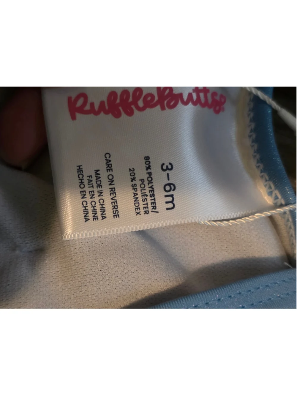 Baby Girl RuffleButts snow white themeOne Piece Swimsuit 3-6 Months Yellow Blue